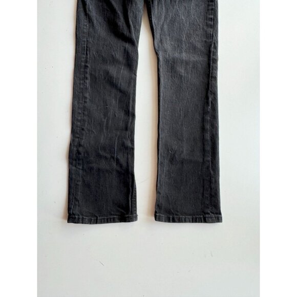REFORMATION Jax Black Stretch High Rise Straight Jeans, Size 23 - Picture 5 of 12